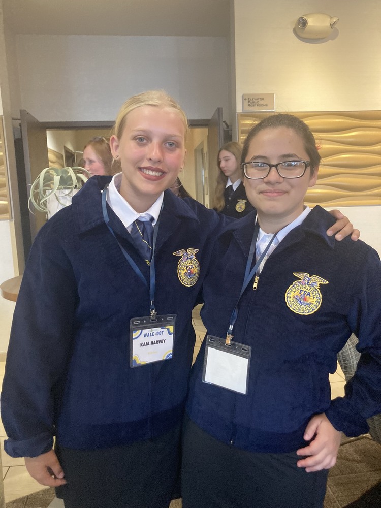 Kaia and Jackie representing WPHS FFA